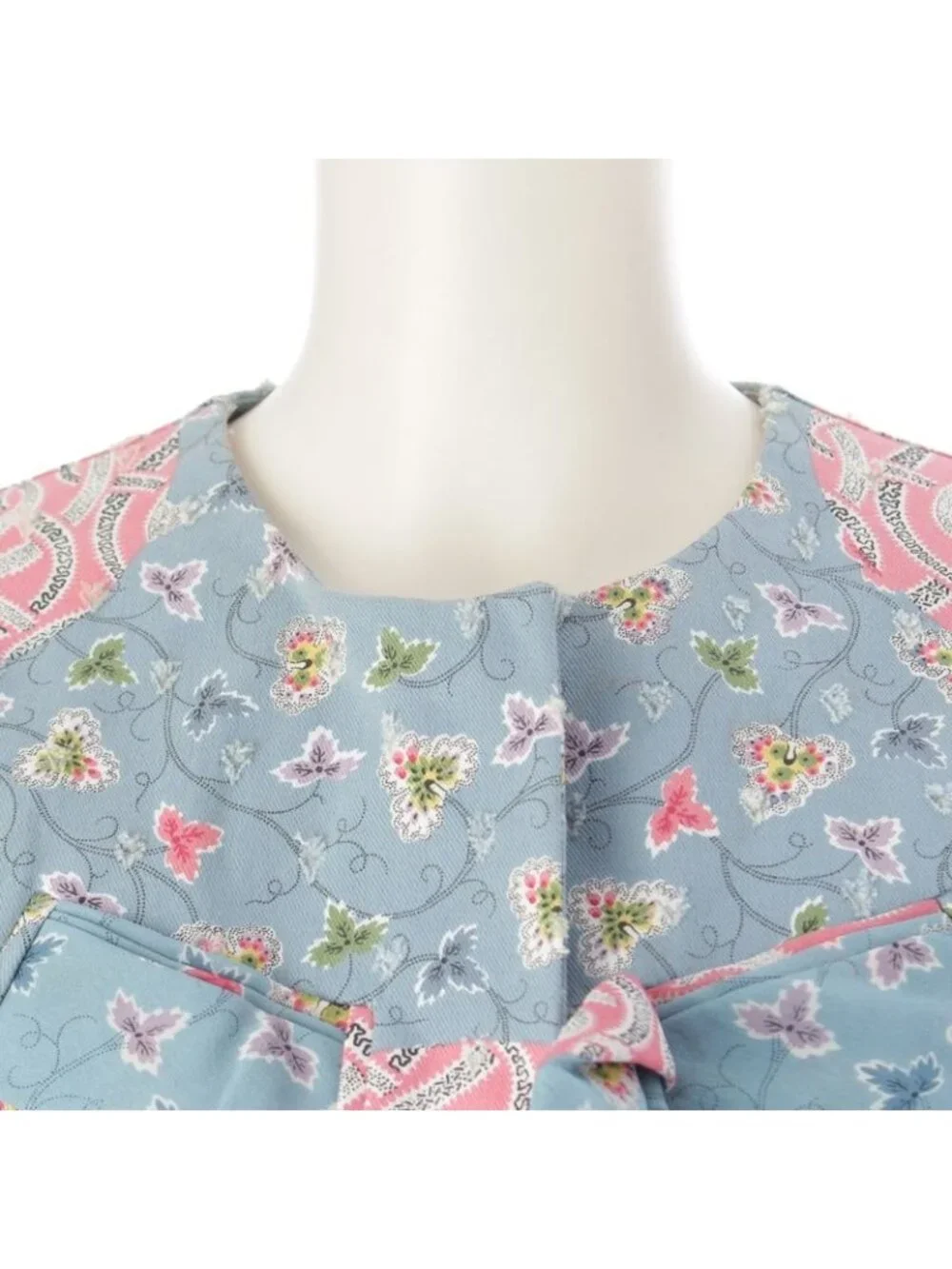 Dior Cotton Galliano Era Trim All Over Pattern Denim Jacket